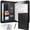 Black, variant on NATISERAUM Portfolio Binder, Vegan Leather A4 Padfolio Organizer, 3 Ring Binder with Zipper,Includes 10 Clear Sheet Protectors,Pen & 20‑Page Notepad