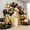Black and Golden, variant on BalloonBuzz 140pcs Purple and Black Balloons, Balloons Arch Kit | Confetti Latex Balloons Silver Star Foil Balloon for Birthday Anniversary Party Decorations (Purple Black)