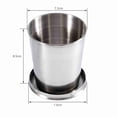 thumbnail image 2 of 75ml 140ml 240ml Folding Water Cup Camp Keychain Retractable Telescopic Collapsible, 2 of 21