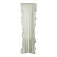 thumbnail image 1 of Hearth & Gear Shabby Modern Farmhouse Solid Color With Cascading Ruffle Border 3 Curtains for inside Windows Out Sunlight for Window Automatic Curtains for Windows Curtains Inches Long 84 inside, 1 of 6