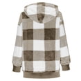 thumbnail image 4 of Neewe Women's Plaid Sherpa Pullover Winter Jacket Women Long Sleeve Sweatshirt Cozy Hoodies S-XXL, 4 of 7