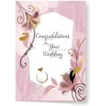 thumbnail image 2 of xianyou- , Carte de Vœux de Mariage – Feuillage Doré et Bagues 3D “Love You” (1 Carte avec Enveloppe), 2 of 4