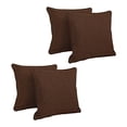 thumbnail image 2 of 18-inch Double-corded Solid Outdoor Spun Polyester Square Throw Pillows with Inserts (Set of 4) 9810-CD-S4-REO-SOL-10, 2 of 2