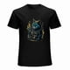 thumbnail image 1 of Weapon Cat T-shirt Cartoon pattern T-shirt Unisex tees Retro T-shirt, 1 of 5