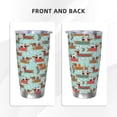 thumbnail image 3 of Balery Dachshund Christmas Play Pattern 20oz Insulated Car Cup with Dual Drink Lids, Stainless Steel Travel Mug Eco-Friendly and Leak-Proof-Without Straw, 3 of 8