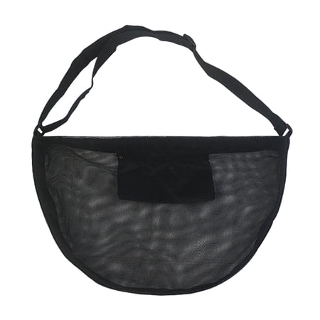 OIUR Basketball Storage Bag Mesh Single Ball Bag with Adjustable Shoulder Strap Football Carrier Crossbody Shoulder Bag for Volleyball Rugby Ball Storage