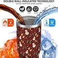 thumbnail image 3 of Christmas 30oz Handheld Travel Tumbler with Handle – Double Wall Stainless Steel Insulated Cup, Flip Straw Lid, Leak-Proof & BPA-Free for Hot and Cold Drinks – Durable Coffee & Juice Mug Black, 3 of 7