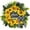 Yellow, variant on 1 Sunflower Wreath - Sunflower Wreath with Welcome Spring Summer Wreath for Front Door Housewarming Mother'Day Farmhouse Porch Decor Sunflower Wall Decor Wedding