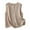 Khaki, variant on Women's Sleeveless Cardigan, Denim Linen Waistcoat, Casual Vest for Comfortable Breathable Summer Wear