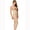 Beige, variant on BS08 Stage 2 Body Suit With Suspenders Ankle - Small - Black