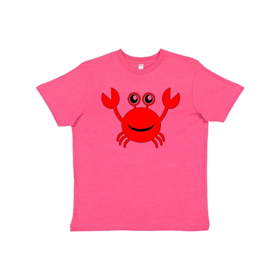 Inktastic Cute Red Crab Youth T-Shirt