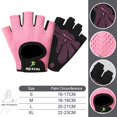 thumbnail image 1 of Guantes de gimnasio para hombre y mujer, manoplas profesionales para levantamiento de pesas, Crossfit, entrenamiento, culturismo, medio dedo, Protector de mano Fivean Guantes deportivos, 1 of 2