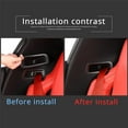 thumbnail image 4 of TINKI Car Seat Belt Panel Trim Frame Compatible with Chevrolet Corvette C8 Stingray 2020-2023, ABS Seat Belt Panel Buckle Decorative Protection Accessories, 4 of 6
