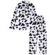 thumbnail image 1 of 1 Set Women Long Sleeve Sleepwear Long Pants Home Cow Pattern Pajamas (XL), 1 of 4