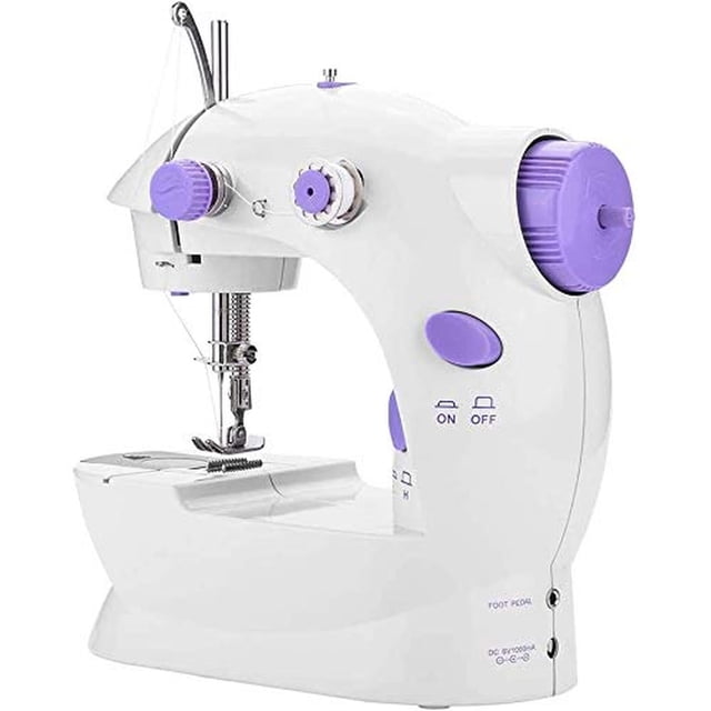 Máquina de Coser Casa Mini Portátil Compacta Doble Velocidad Eléctrica