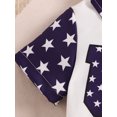thumbnail image 6 of FEORJGP 4th of July Toddler Baby Boy Gentleman Outfits 3M 6M 12M 18M 24M Infant Short Sleeve Rompers Star Print Lapel Neck Jumpsuits Suspender Shorts rmal Summer Clothes for Independence Day, 6 of 9