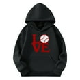 thumbnail image 3 of cocolona Boys and Girls Football Sweatshirts Oversized Cute Graphic Hoodie Fall Winter Casual Long Sleeve Pullover Tops 4-13Years, 3 of 4