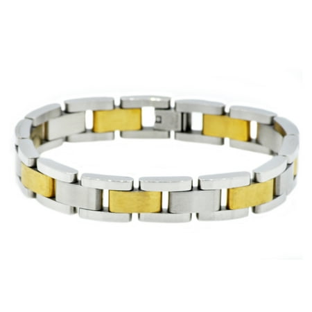 Men's Gold Plated Stainless Steel Bracelet