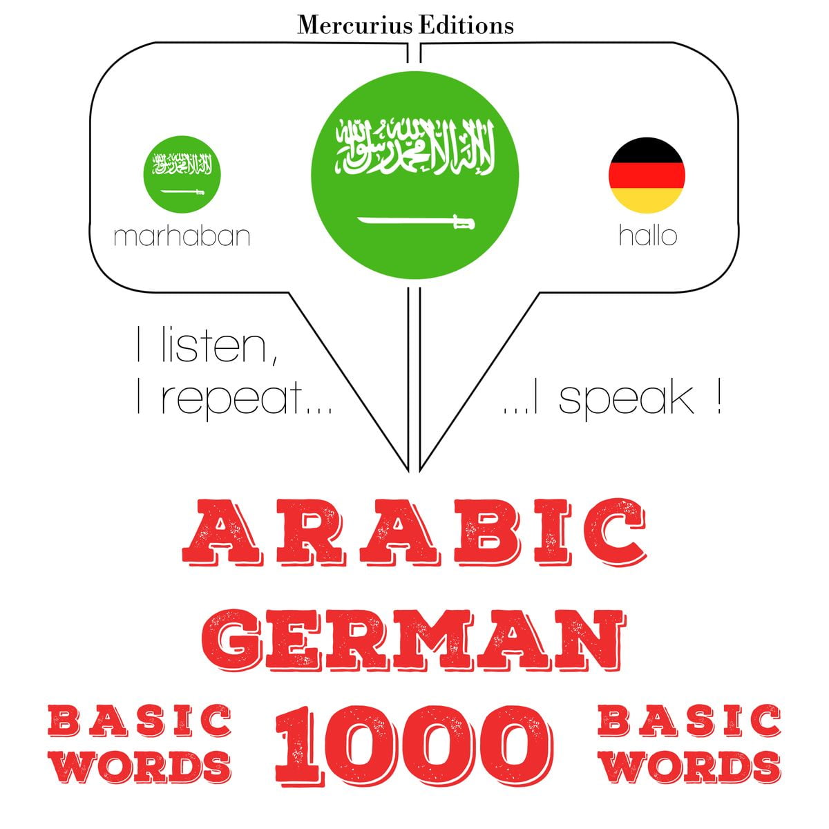 Arabic German 1000 basic words Audiobook