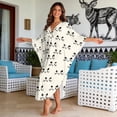 thumbnail image 3 of DISNIMO Beach Kaftan Dress for Women Cute Cat Print Plus Size V Neck Swimsuit Cover Ups Batwing Sleeve Caftan Maxi Dresses Hawaiian Summer Beach Coverups for Bathing Suit, 3 of 6