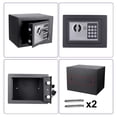 thumbnail image 4 of Caja fuerte,Caja de seguridad segura con cerradura de teclado digital electrónica, todo acero para la oficina e Tomshoo Caja fuerte, 4 of 7