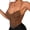 Dark Brown, variant on Women'S Lace Underwire Boned Sheer Crop Top Slim Fit Layering Inner Wear Camisole Royal Blue M