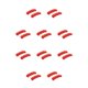 thumbnail image 2 of Bewildely Paquete de 2 soportes para ollas, sartén antiescaldado, cubierta para manija de oreja lateral, agarraderas de cocina para el hogar, Rojo 10piezas, 2 of 6