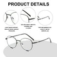 thumbnail image 3 of Computer blue light blocking glasses men and women polygonal UV filter glasses digital screen, 3 of 5