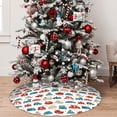 thumbnail image 5 of Sikiie Artoon Car 30-48 inches {designName} Print Christmas Tree Skirt Snowman Xmas Tree Skirt with Edge Christmas Decorations for Holiday Party36", 5 of 7