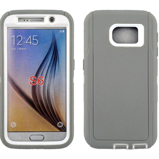 Mobile Xcessories - Gray iPhone 6/7/8 Case Only Military-Grade/Dust/Drop Shockproof 3-Layer Full Body Ultra Rugged Scratch Resistant Wireless Charging Heavy Duty Cover Case