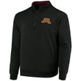 thumbnail image 2 of Men's Colosseum Black Minnesota Golden Gophers Tortugas Logo Quarter-Zip Jacket, 2 of 4
