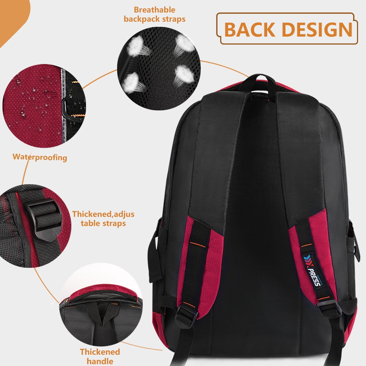 Travel Backpack for Men Women Multifunctional Waterproof