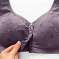 thumbnail image 5 of Wensltd Women's Wireless Front Closure Bra Lightly Padded Everyday Comfort Full Coverage Plus Size Bras, 5 of 8