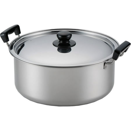 

Yoshikawa Made in Japan Two-handed pot 30cm Stainless steel boiled pot Manna SH9864 Silver