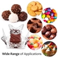 thumbnail image 4 of 50 pcs envolturas de trufa de trufa revestimiento de chocolate envoltorios de chocolate tazas de dulces de papel envolturas de trufa de fiesta, 4 of 6