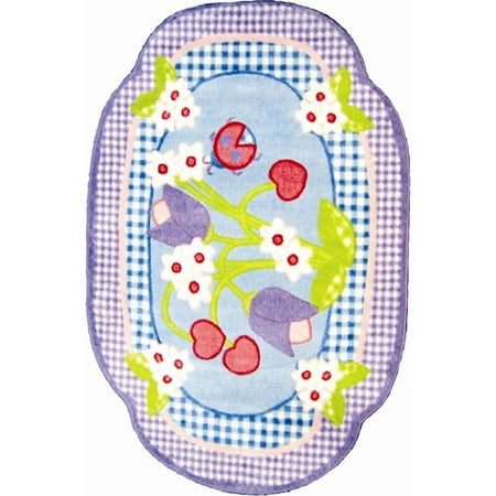 Fun Rugs Supreme Tulip Time Purple Area Rug