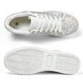 thumbnail image 5 of Stepedia Fashion Rhinestone Sneakers for Women Casual Walking Anti Slip Shoes, White Size 6, 5 of 8