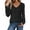Black&051225O, variant on Garbnen Long Sleeves Shirts for Women Basic Black Fitted V Neck Tops Spring Summer Trendy Casual Blouse for Women
