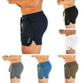 thumbnail image 4 of Shorts de Course pour Hommes Jogging Musculation Entraînement Sport Entraînement Physique Gym, 4 of 4