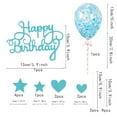 thumbnail image 2 of Adorno para tarta de estrella y corazón con globo de confeti para decoración de fiesta de cumpleaños, 11 piezas, 2 of 5