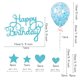 thumbnail image 2 of Adorno para tarta de estrella y corazón con globo de confeti para decoración de fiesta de cumpleaños, 11 piezas, 2 of 5