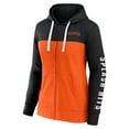 thumbnail image 2 of Women's Fanatics Black/Orange San Francisco Giants Take The Field Colorblocked Hoodie Full-Zip Jacket, 2 of 3