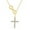 E-Yellow, variant on Twist Infinity Cross Necklace for Women 18K Gold Plated Cross Pendant Necklace Faith Cross Gift Yellow