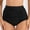 Black, variant on Babysbule Bikinis Bottom for Women Ladies Fashion New High Waist Stretch Pleated Swimming Pants Women's Conservative Swimming Pants