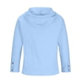 thumbnail image 4 of LWavelet Men’s Long Sleeve Casual Henley Hoodie Shirt with Drawstring Hood and Button Placket for Everyday Wear, 4 of 7
