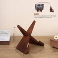 thumbnail image 3 of Now Playing Vinyl Record Rack, Wooden Display Vinyl Holder Stand, Retro Now Spinning Record Accessory - Rustic Brown, 3 of 3