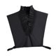 thumbnail image 3 of Mujeres Camisa de ropa de cuello falso Camisa de escote de blusa media superior blusa falsa negro, 3 of 8