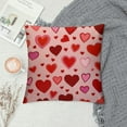 thumbnail image 2 of Nawypu Romantic with Hearts Valentine Day Pillow Cases Microfiber Pillowcases with Hidden Zipper Soft Comfortable Bed Pillow Covers, 2 of 5