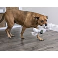 thumbnail image 6 of goDog® Checkers™ Elephant with Chew Guard Technology™ Durable Plush Squeaker Dog Toy, Small, Gray, 6 of 11