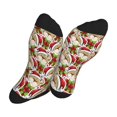 thumbnail image 5 of Pofeuu Christmas Hat bear Print Crew Socks, Adult Running Hiking Socks for Youth and Adult, 5 of 7